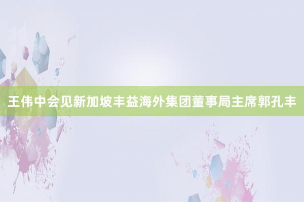 王伟中会见新加坡丰益海外集团董事局主席郭孔丰