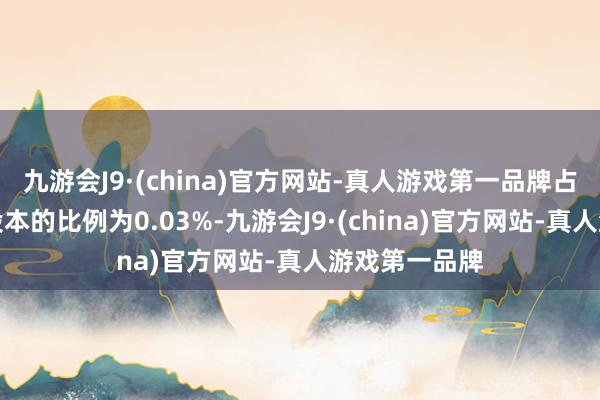 九游会J9·(china)官方网站-真人游戏第一品牌占公司现在总股本的比例为0.03%-九游会J9·(china)官方网站-真人游戏第一品牌